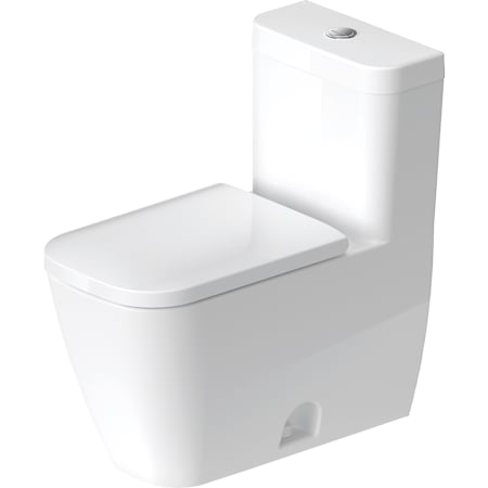 Duravit Happy D.2 0.92 / 1.32 GPF Dual Flush Elongated Toilet with Push Button Flush - Seat Included White