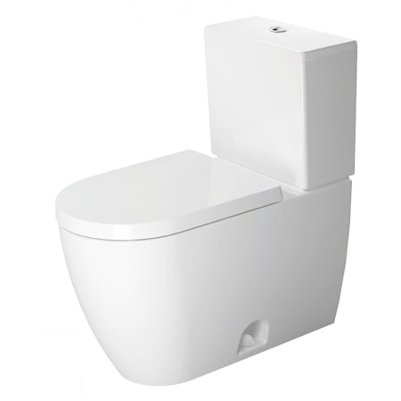 Duravit ME by Starck 1.28 GPF Two Piece Elongated Toilet with Push Button Flush - Seat Included HygieneGlaze White