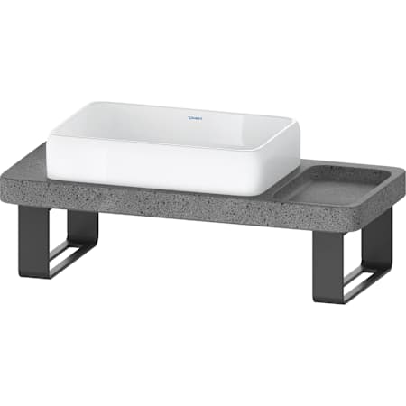 Duravit Qatego 39-3/8" Rectangular Ceramic Console Bathroom Sink with Overflow and White