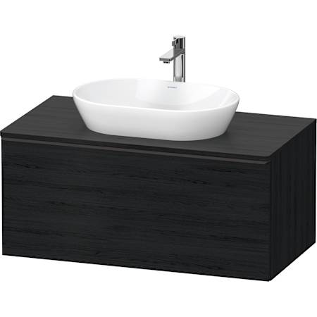 Duravit D-Neo 40" Single Wall Mounted Vanity Cabinet - Less Vanity Top Black Oak