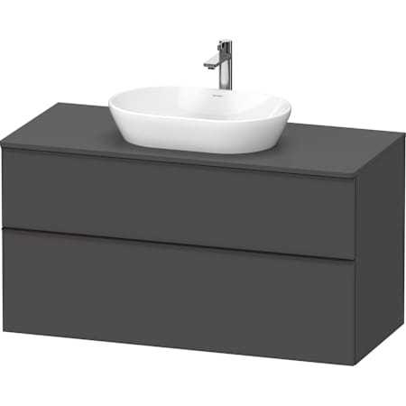Duravit D-Neo 48" Single Wall Mounted Vanity Cabinet - Less Vanity Top Matte Graphite