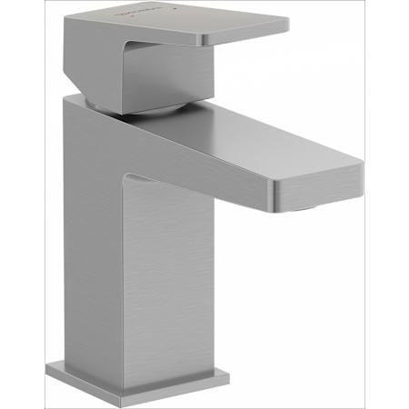 Duravit DuraSquare 1.2 GPM Single Hole Bathroom Faucet Brushed Nickel