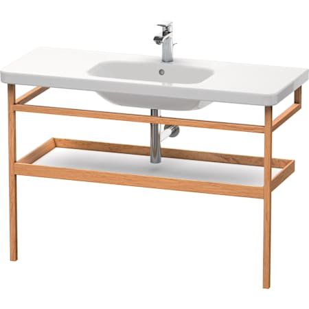 Duravit DuraStyle 44-7/8" Rectangular Hardwood Console Bathroom Sink with Single Faucet Hole European Oak