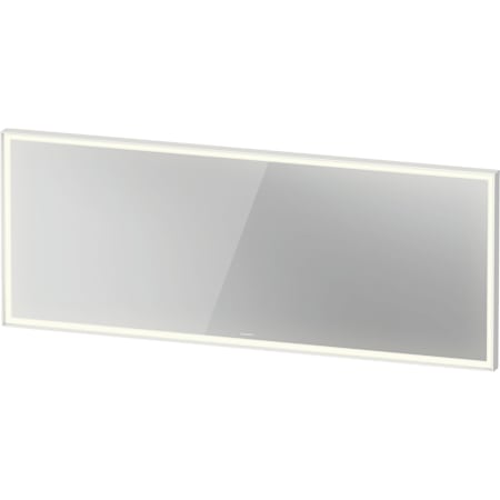 Duravit L-Cube 70-7/8"W x 27-1/2"H Rectangular Flat Framed Wall Mounted Bathroom Mirror with LED Lighting White