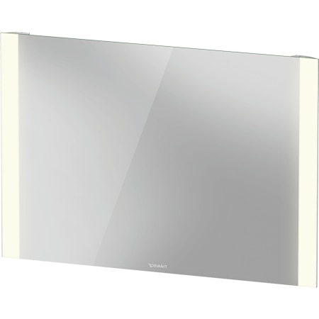 Duravit Light and Mirror 39-3/8"W x 27-1/2"H Rectangular Flat Frameless Wall Mounted Bathroom Mirror with LED Lighting White