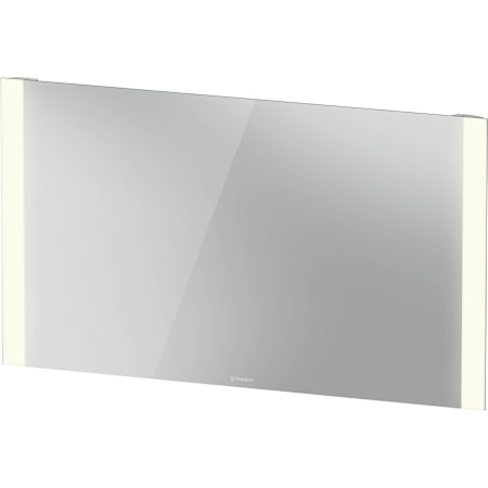 Duravit Light and Mirror 47-1/4"W x 27-1/2"H Rectangular Flat Frameless Wall Mounted Bathroom Mirror with LED Lighting White