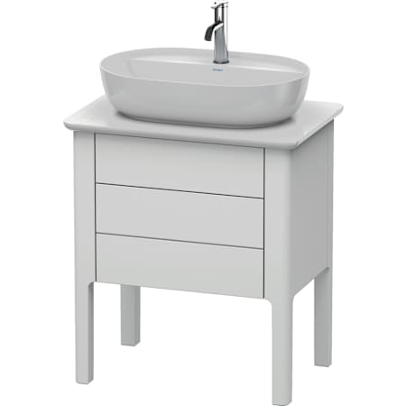 Duravit Luv 26" Single Wall Mounted Vanity Cabinet - Less Vanity Top Satin Matte White