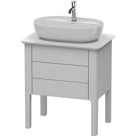 Duravit Luv 26" Single Wall Mounted Vanity Cabinet - Less Vanity Top Satin Matte Nordic White