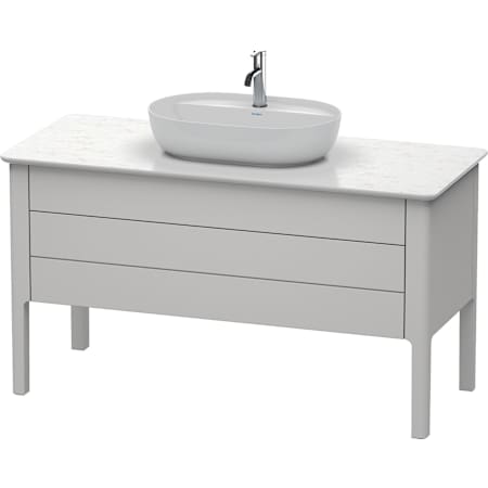 Duravit Luv 53" Single Wall Mounted Vanity Cabinet - Less Vanity Top Satin Matte Nordic White