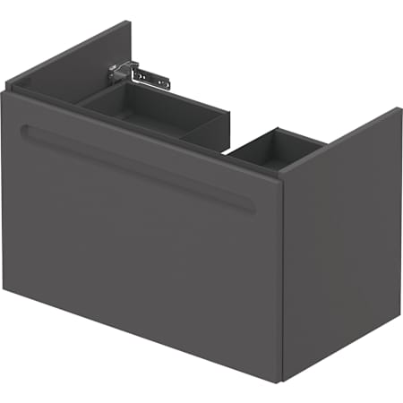 Duravit Duravit No.1 17" Single Wall Mounted Vanity Cabinet - Less Vanity Top Graphite Matte