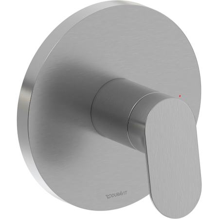 Duravit Duravit No.1 Pressure Balanced Valve Trim Only with Single Lever Handle - Less Rough In Brushed Nickel