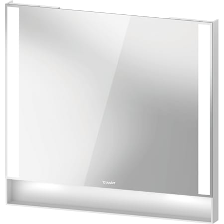 Duravit Qatego 2-1/2"W x 29-1/2"H Framed Wall Mounted Bathroom Mirror White Matte