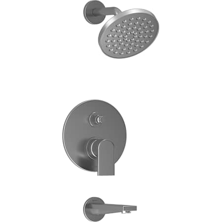Duravit Tulum by Starck Tub and Shower Trim Package with 1.75 GPM Single Function Shower Head and Brushed Nickel