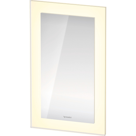 Duravit White Tulip 2"W x 29-1/2"H Frameless Wall Mounted Bathroom Mirror with LED Lighting N/A