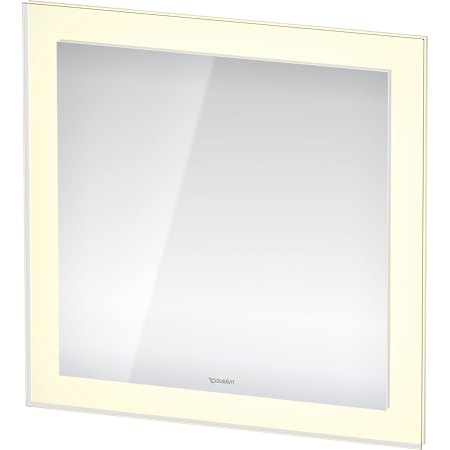 Duravit White Tulip 29-1/2" Rectangular Flat Frameless Wall Mounted Bathroom Mirror with LED Lighting White