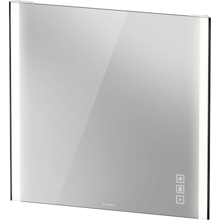 Duravit XViu 1-5/8"W x 31-1/2"H Frameless Wall Mounted Bathroom Mirror with LED Lighting Black