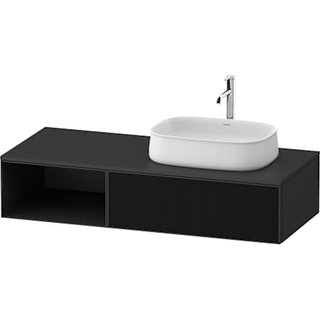 Duravit Zencha 52" Single Wall Mounted Vanity Cabinet - Less Vanity Top Black Line Structure