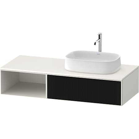 Duravit Zencha 52" Single Wall Mounted Vanity Cabinet - Less Vanity Top Black Line Structure