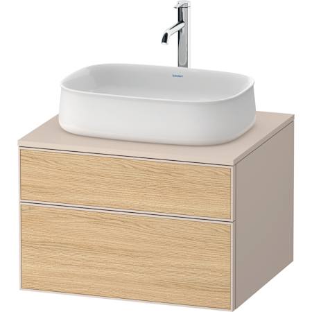 Duravit Zencha 26" Single Wall Mounted Vanity Cabinet - Less Vanity Top Natural Oak