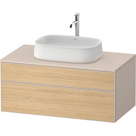 Duravit Zencha 40" Single Wall Mounted Vanity Cabinet - Less Vanity Top Natural Oak