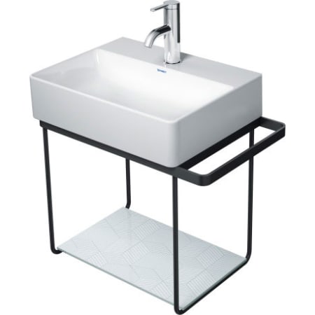 Duravit DuraSquare 20-1/4" Metal Wall Mounted Console - Frame Only Black Matt