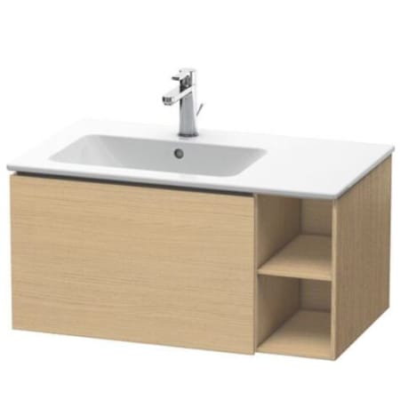 Duravit L-Cube 32-1/4" x 18-7/8" Wall Mount Vanity Unit Natural Oak