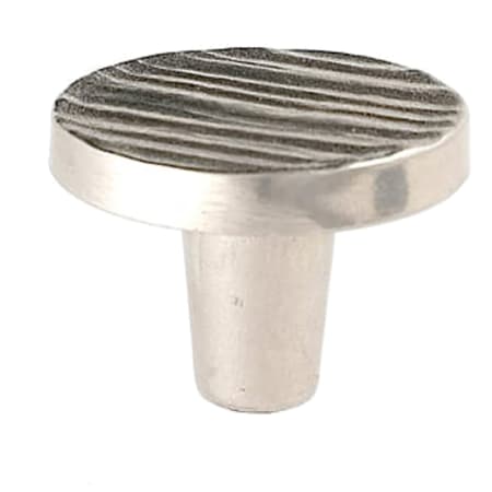 Du Verre Forged 3 - 1-1/2" Textured Round Designer Cabinet Knob / Drawer Knob Satin Nickel