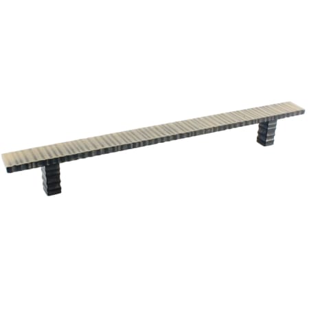 Du Verre Forged 3 - 9" Center to Center Textured Flat Bar Designer Cabinet Handle / Drawer Pull Antique Brass