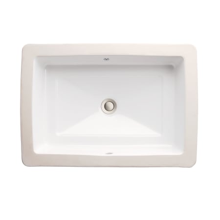 DXV Pop 21" Rectangular Vitreous China Undermount Bathroom Sink with Overflow Canvas White