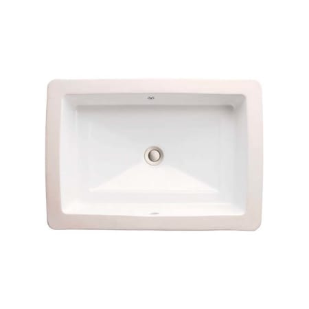 DXV Pop 24" Rectangular Vitreous China Undermount Bathroom Sink with Overflow Canvas White