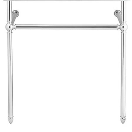 DXV Oak Hill Metal Console Stand Only - Less Sink Polished Chrome
