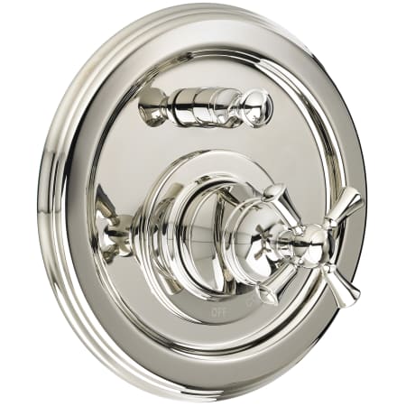 DXV Randall Single Function Cross Handle Pressure Balanced Valve Trim Only with Diverter Platinum Nickel