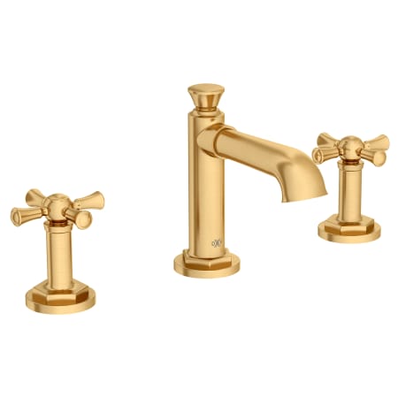 DXV Oak Hill 1.2 GPM Widespread Bathroom Faucet Satin Brass