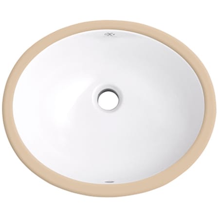 DXV Bowen 17-1/8" Undermount Bathroom Sink with Overflow Canvas White