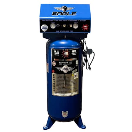 Eagle 3 HP 60 Gal 125 Max PSI Single-Stage Stationary Electric (120 Volt) Reciprocating Air Compressor N/A