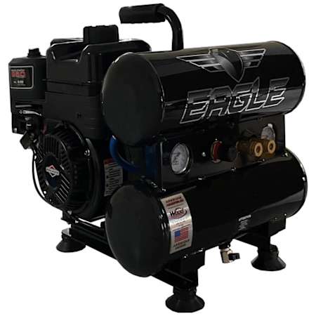 Eagle 6 HP 4 Gal 150 Max PSI Single-Stage Portable Gas Reciprocating Air Compressor N/A