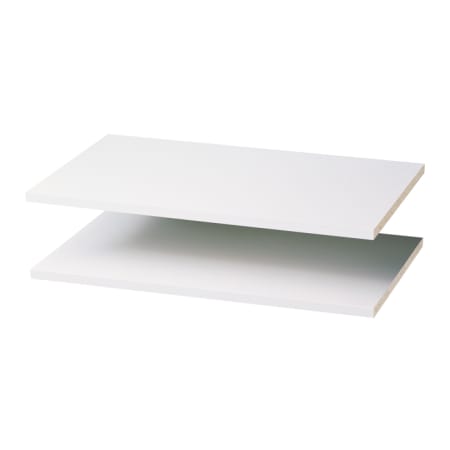 Easy Track 24 Inch Shelves for Easy Track Closet System - 2 Pack White
