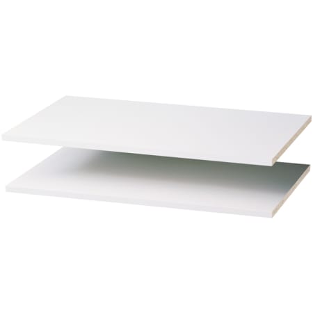 Easy Track 35 Inch Shelves for Easy Track Closet System - 2 Pack White