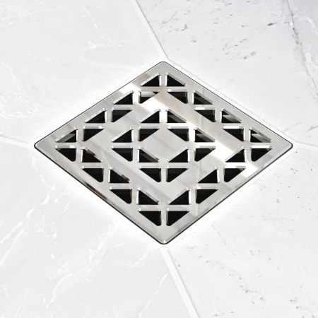 Ebbe America LATTICE - Polished Chrome - Unique Drain Cover Polished Chrome
