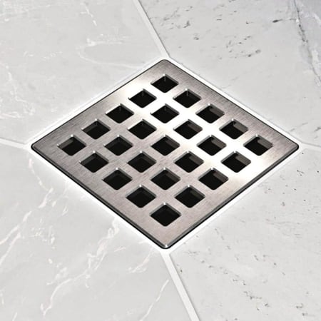 Ebbe America QUADRA - Brushed Nickel - Unique Drain Cover Brushed Nickel
