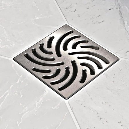 Ebbe America TWISTER - Brushed Nickel - Unique Drain Cover Brushed Nickel