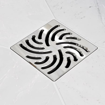 Ebbe America TWISTER - Polished Chrome - Unique Drain Cover Polished Chrome