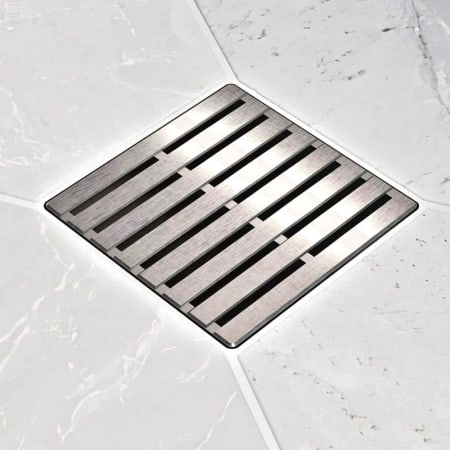 Ebbe America PARALLEL - Brushed Nickel - Unique Drain Cover Brushed Nickel