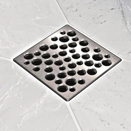 Ebbe America BUBBLES - Brushed Nickel - Unique Drain Cover Brushed Nickel