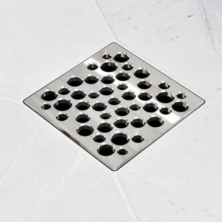 Ebbe America BUBBLES - Polished Chrome - Unique Drain Cover Polished Chrome