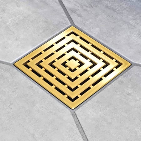 Ebbe America FRAMES - Brushed Gold - Unique Drain Cover Brushed Gold
