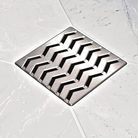 Ebbe America TREND - Brushed Nickel - Unique Drain Cover Brushed Nickel