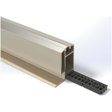 Ebbe America KERB 66" Long Shower Curb Brushed Nickel