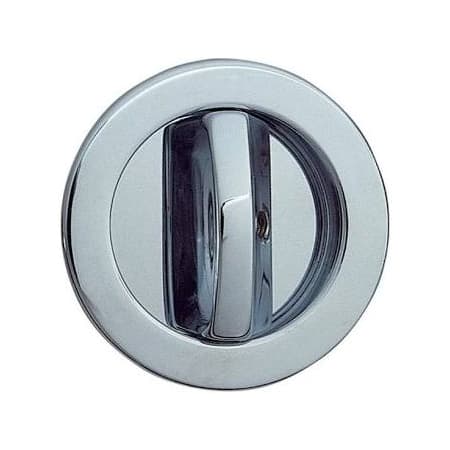 Eclisse Privacy Round Trim Pocket Door Lock with Thumbturn Polished Chrome
