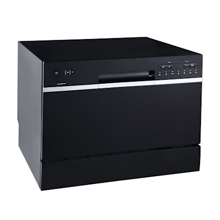 EdgeStar 22 Inch Wide 6 Place Setting Countertop Countertop Dishwasher Black